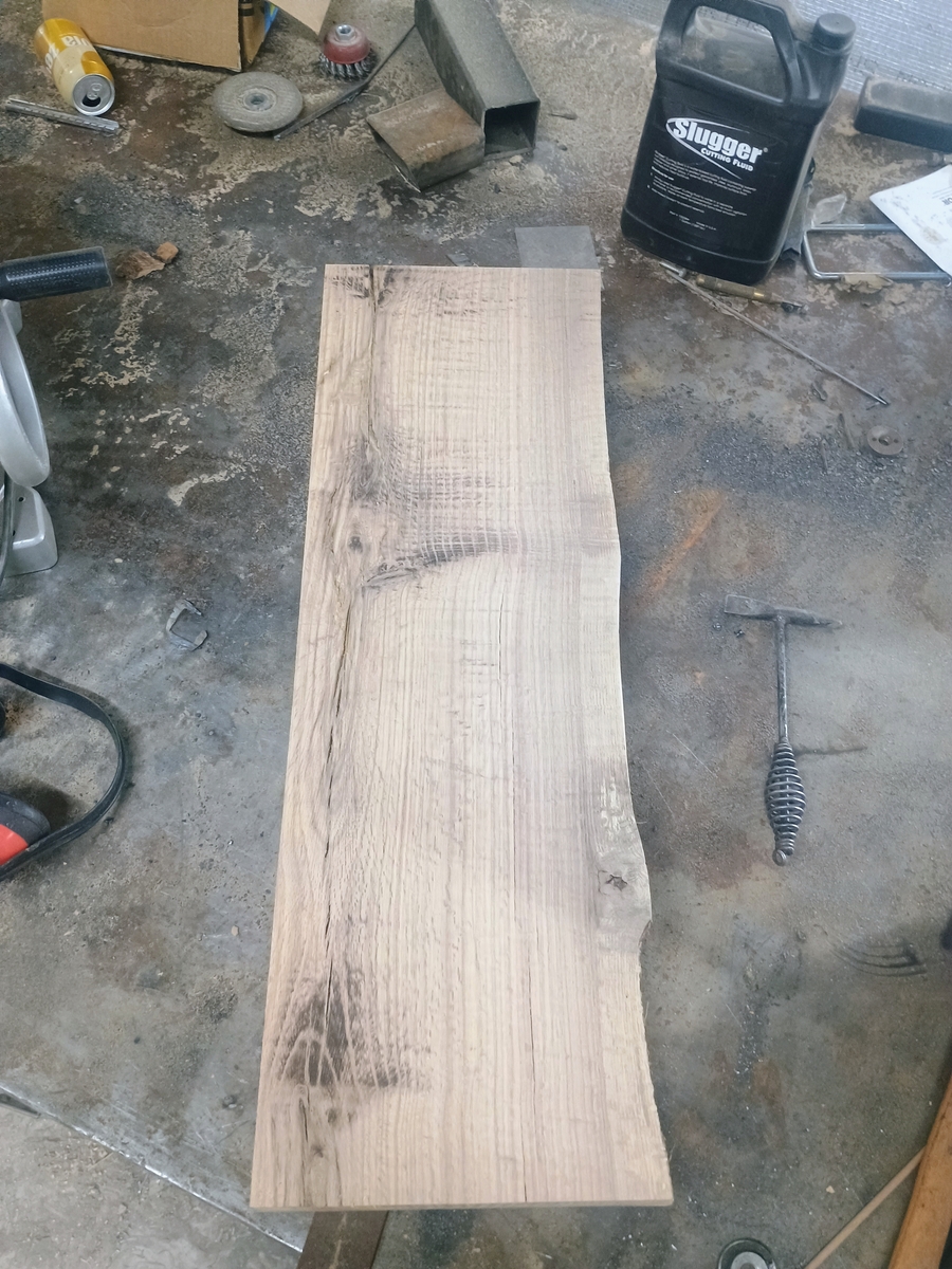 First bench cut to size