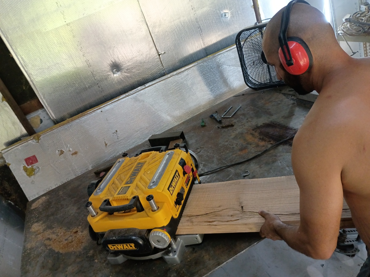 Running it through the planer